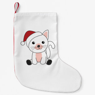 Katt Jul Snö Vinterdjur Katt Vuxen Trasa Liten Julstrumpa