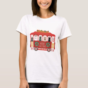 Katt jul Trolly Meowy jul T Shirt