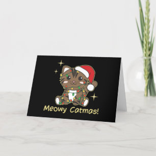 Katt juldjur Cute Cats Meowy Catmas Helgkort