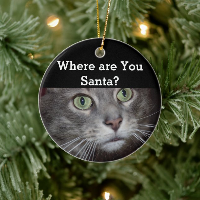 Katt Julgransprydnad Keramik (Träd)