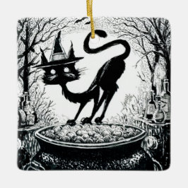 Katt Julgransprydnad Keramik