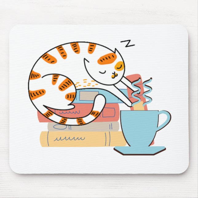 Katt, kaffe och Bokar Musmatta (Framsidan)