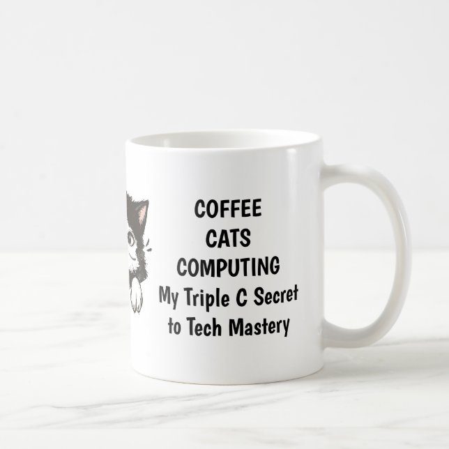 Katt, kaffe och Mugg (Höger)