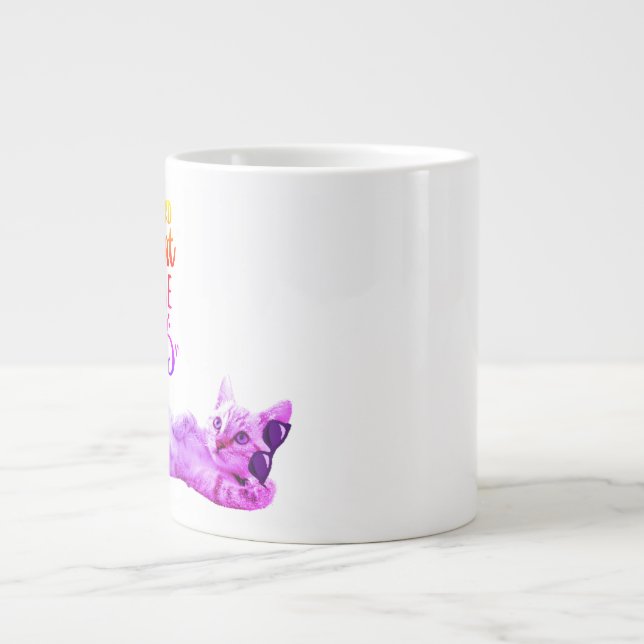 Katt/kaffe Specialmugg Jumbo Mugg (Framsidan)