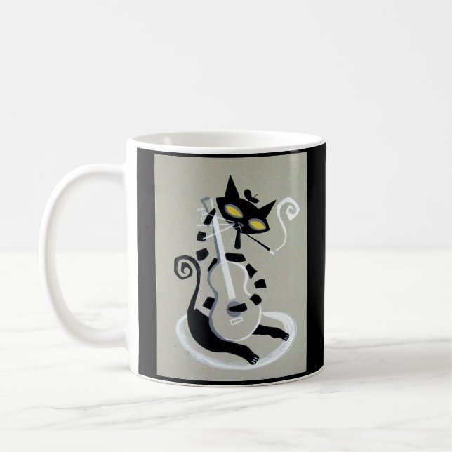 katt kaffemugg (Vänster)