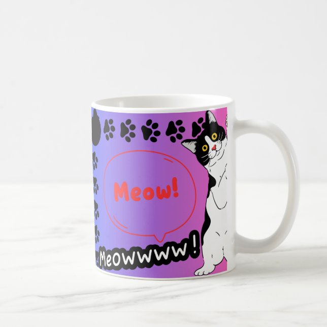 katt kaffemugg (Höger)