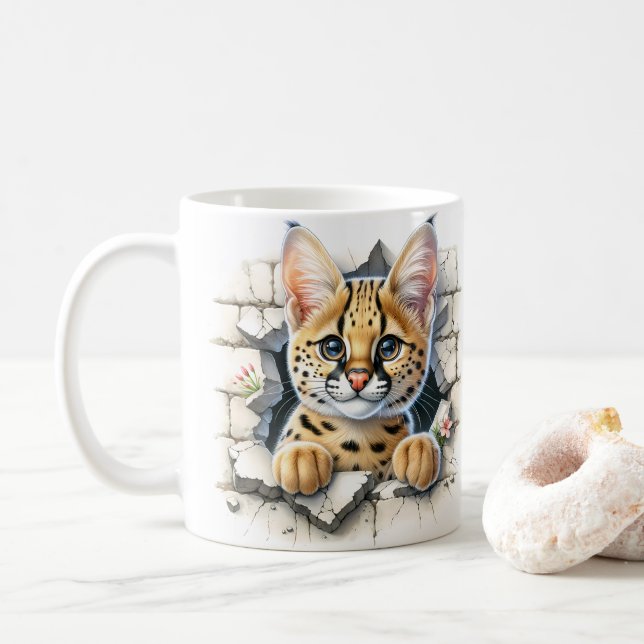 Katt Kaffemugg (Med munk)