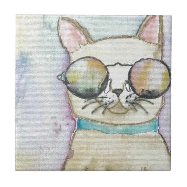 katt kakelplatta (Framsidan)