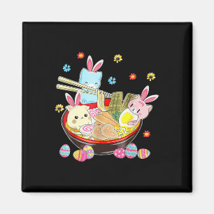 Katt Kanin Öron Ramen Kawaii Påsk Dag Anime Beundr Magnet