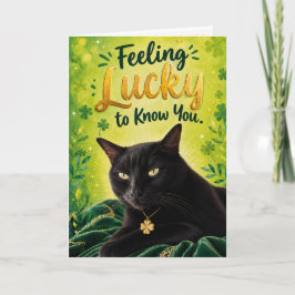 Katt Känner sig Lucky att Känna Dig (St. Patrick's Kort