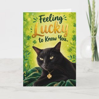 Katt Känner sig Lucky att Känna Dig (St. Patrick's Kort