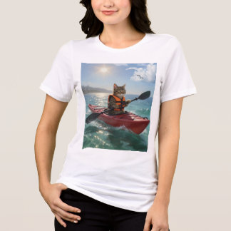 Katt Kanot För De Som Älskar Att Kanota T Shirt
