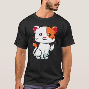 Katt Kärlek Fingrar Hand Symbol Söt Husdjur Djur T Shirt