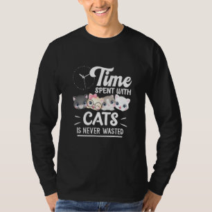 Katt Kärlek som tillbringas med katt Slösas aldrig T Shirt