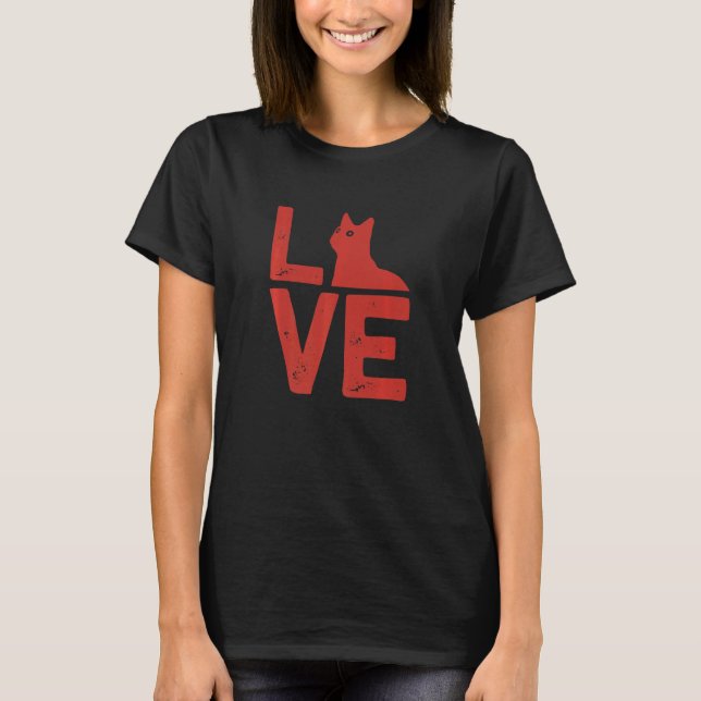 Katt kärlek t shirt (Framsida)