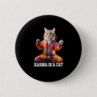 Katt, Karma är en katt, Yoga sport cat Knapp