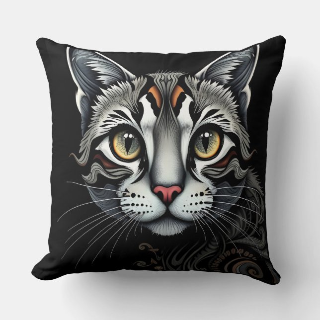 Katt kastkudde kudde (Framsida)