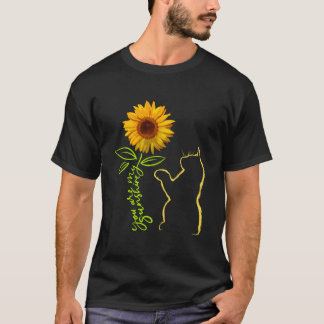 Katt Katt Blomma Katt Katt Solsken T Shirt