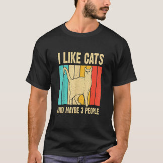 Katt Katt För Män Kvinnor Djur Introvert 8 T Shirt