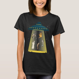 Katt Katt Galax Katter UFO Katt Rymden T Shirt