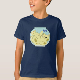 Katt - Katt i ett fiskevatten säger hej T Shirt