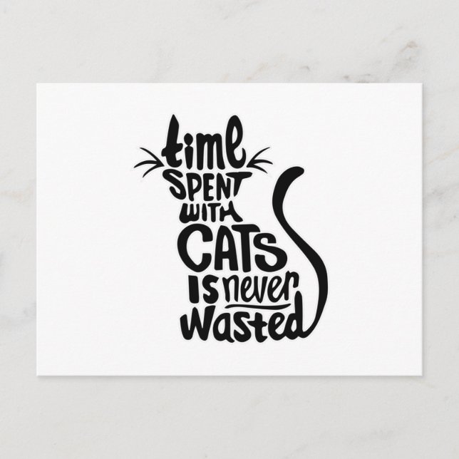 Katt Katt Katt Lover Kitten Cute Funny Gift Vykort (Framsida)