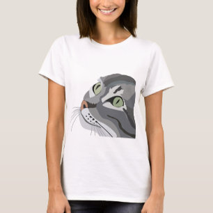 Katt Kattdjur Öga Cute Animal T Shirt