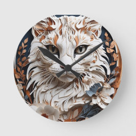 katt,kattunge med blomma rund klocka