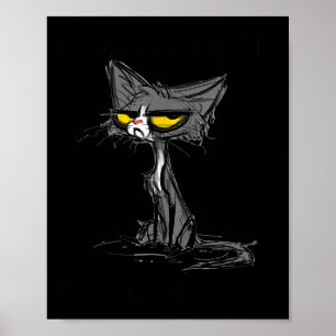 Katt Kattunge Rullade Jag Ut Min Ögon Ljudligt Rol Poster