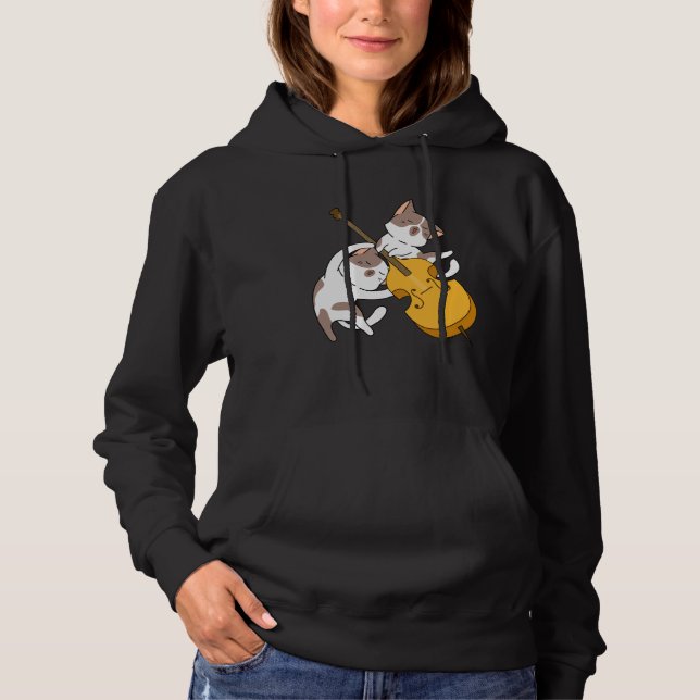Katt Kattunge Spelar Cello Katt  Cellospelare Cell T Shirt (Framsida)
