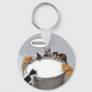 Katt Kegger Keychain Nyckelring