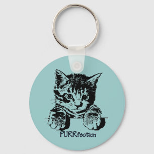 Katt Keychain Purrfection Nyckelring