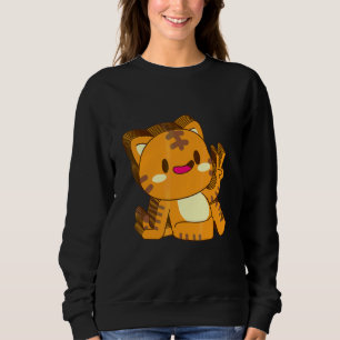 Katt Kittel Kattunge Flerlager Fred Avslappnad Söt T Shirt