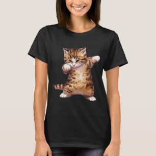Katt Kittel Roligt Coolt Dans Kissekatt T Shirt