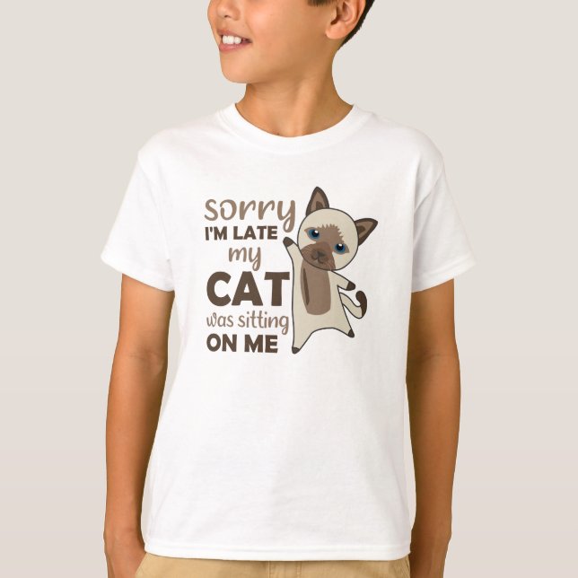 Katt Kitten Funny som säger sötdjur T Shirt (Framsida)