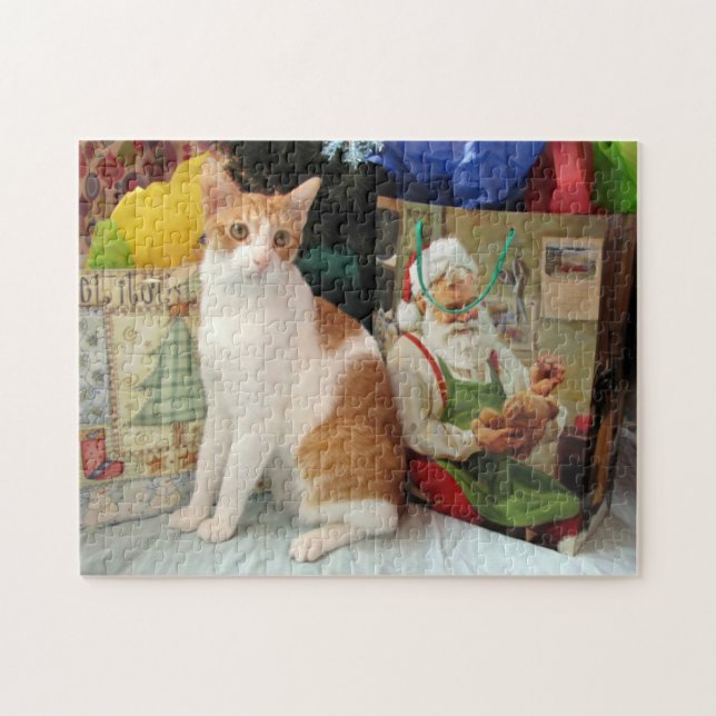 Katt/Kitten Puzzle - Kagans jul Pussel (Horisontell)