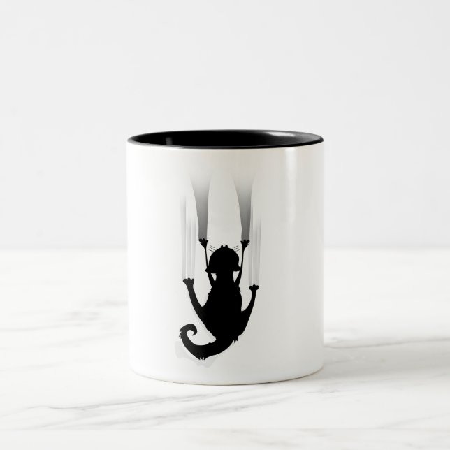 Katt Klättrar Två-Tonad Mugg (Center)