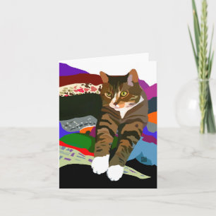 Katt "KNEADSFÖRING TILL FLD TVÄTT" Kort
