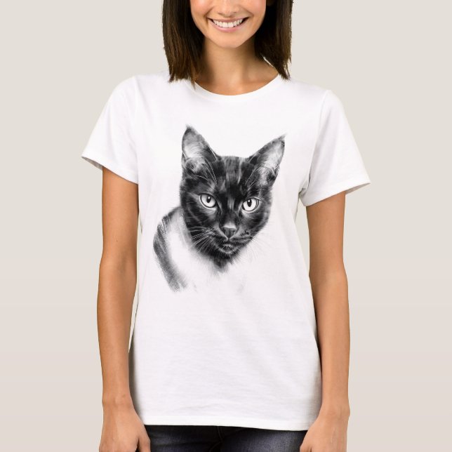 Katt Kol T Shirt (Framsida)