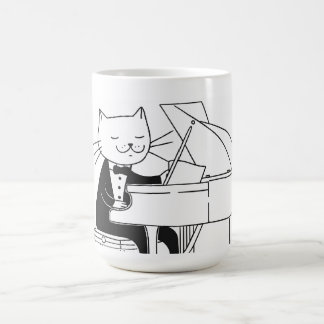 Katt Konsertpianist MUG Kaffemugg