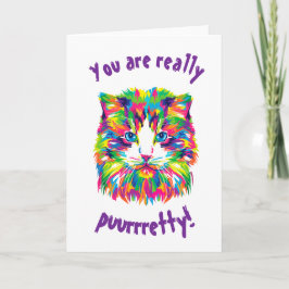 Katt konst konstgjord Aesthetic Cat Bilder Cat Art Kort