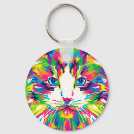 Katt konst konstgjord Aesthetic Cat Bilder Cat Art Nyckelring