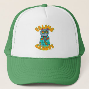 Katt Konst Slogan för Hippie Keps