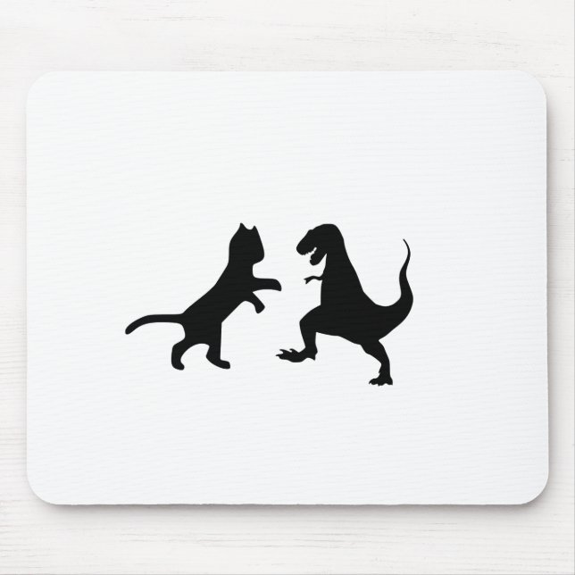 katt kontra t-rex musmatta (Framsidan)