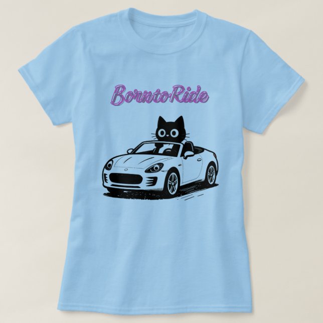 katt kör meme t shirt (Design framsida)