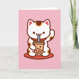 Katt Kort: BOBA KIT-TEA MANEKI-NEKO Kort