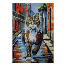 katt, kotofey, gata, stad, djur