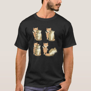 Katt Krukmakarhjul Keramik Skulptur Lera Krukmak T Shirt