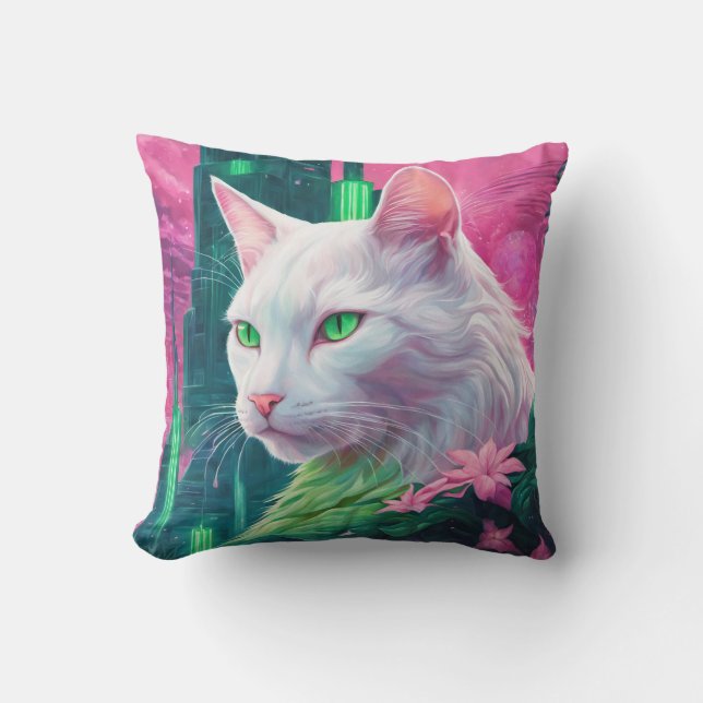 Katt Kuddinkudde 51 cm x 51 cm Kudde (Framsida)