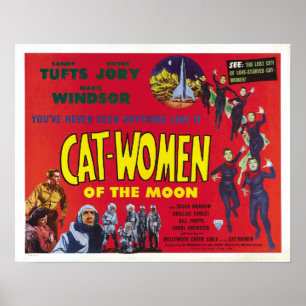 Katt - Kvinnor i Måne Poster
